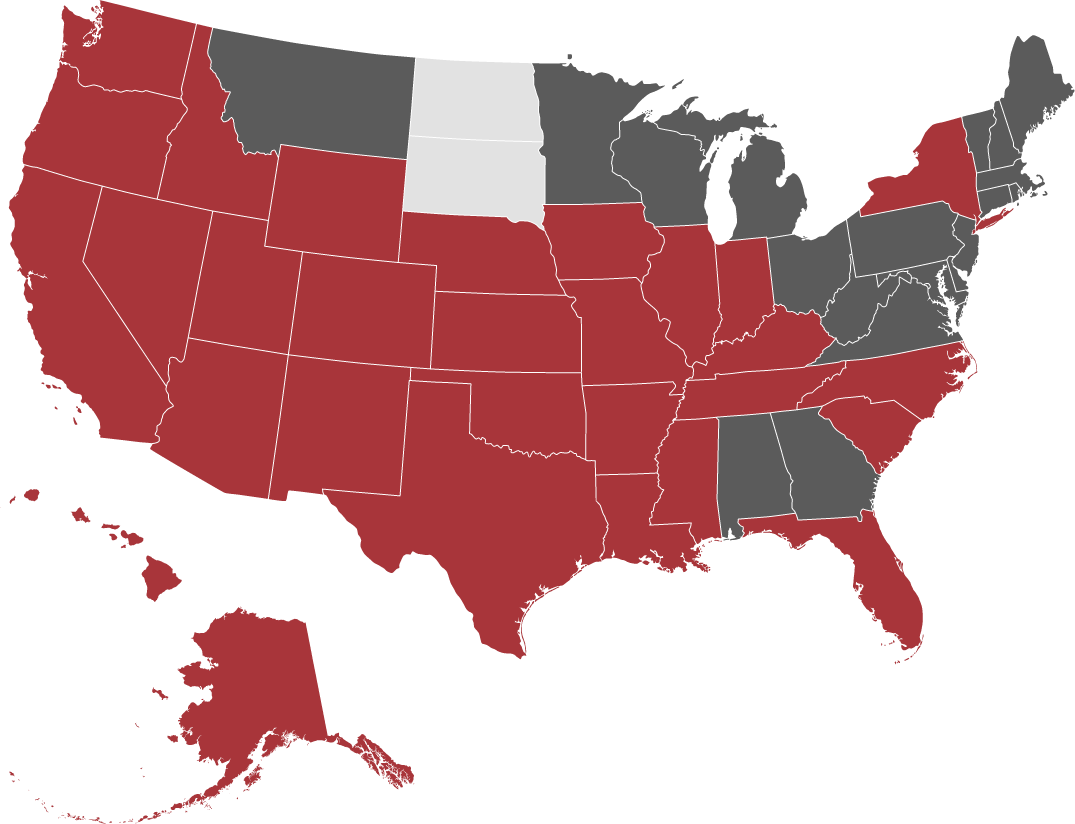U.S. map of Propak and PLA locations U.S. map of Propak and PLA locations